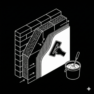 Namų fasadų šiltinimas neoporu ir dekoratyvinio tinko apdaila