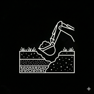 Sklypo paruošimas statyboms ir žemės kasimo darbai Šiauliuose